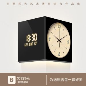 Digital Wall Clock For Living Room Wall Watch For Living Room Digital Clock Wall Art Minimalist Living Room Corner Electronic Screen Corner Clock Corner Decorative Painting Restaurant Wall Painting Wall Watch For Living Room Digital Clock Wall Art