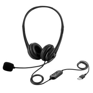 Wired Headset Noise Cancelling USB Headset 3.5mm Microphone Headphone For PC and Laptop