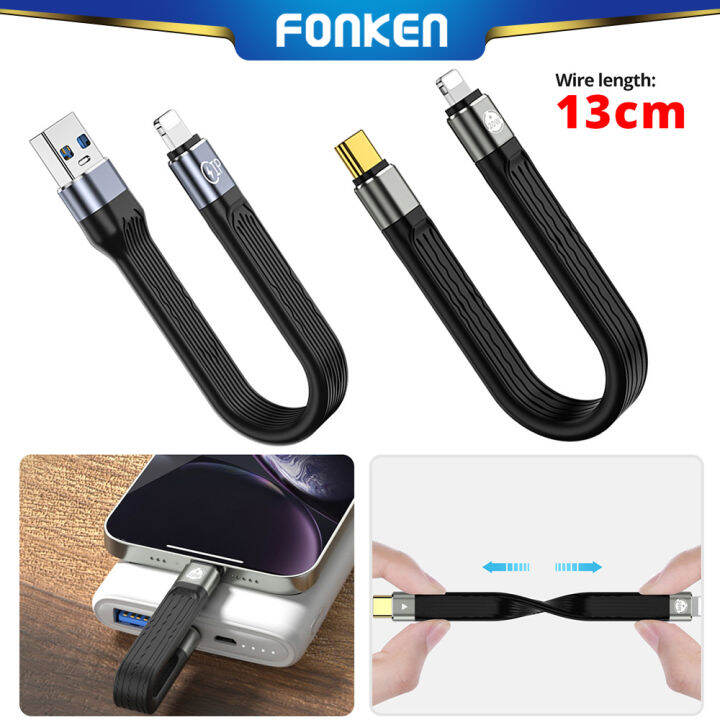 Fonken W Pd Usb Type C Cable Type C Female To Lightning Male Fast Charging Cable For I Phone