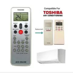 Télécommande Remplacement Pour Climatiseur Toshiba - Compatible RAS-07BKV-E, RAS-137SKV-E6, Etc.