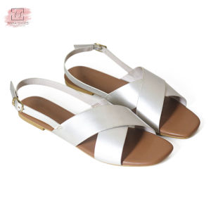 Tiara Tifany Sandal Wanita Tali Belakang Kekinian Sendal Wanita Kekinian Terbaru Bahan Kulit Sintetis Premium