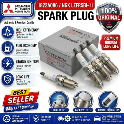 NGK LZFR5BI-11 Laser Iridium Spark Plug 1822A086-3PCS for Mitsubishi Mirage G4 Lancer Colt OEM Replacement