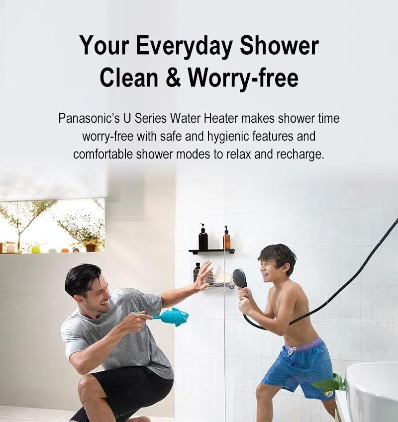 Panasonic Digital U Series Non-Pump Water Heater DH-3UD1MZ Touch Screen  Instant Electric Shower | Lazada