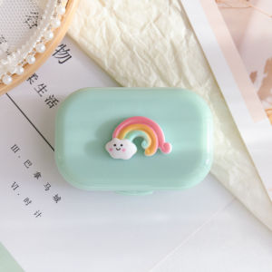 Bayar Di Tempat - Tempat Softlens Warna Pastel / Kotak Softlens Karakter / Tempat Lensa Kontak