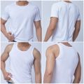 Áo Lót Nam Cotton Có Tay Mặc Ở Nhà cotton cao cấp dệt kim. 