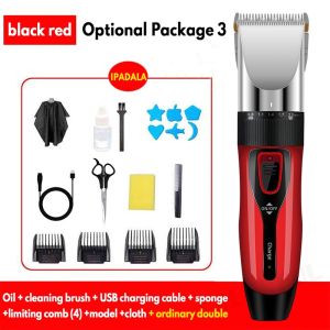 Wireless Professional Hair Clipper Razor Rechargeable Haircut Trimmer For Men with Free Haircut Set