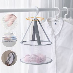 Hanger Drying Basket Hanging Drying Net Bag Net Pocket Anti-Deformation Make up Egg Makeup Brushes Socks Herbs Fall-proof Hook Rack