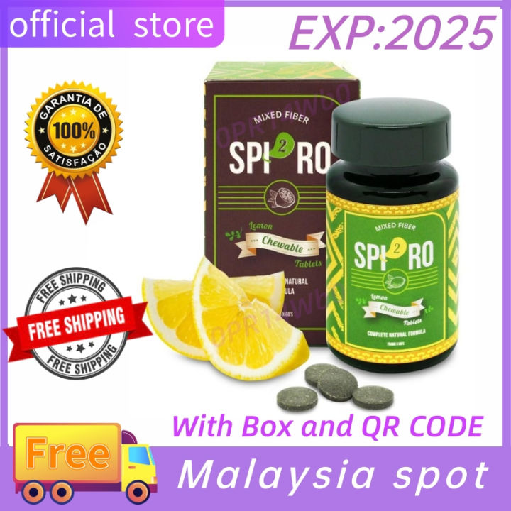 Spiro Detox 双藻糖 双藻排毒糖 Full Set Original With Box (60 capsules) Lazada