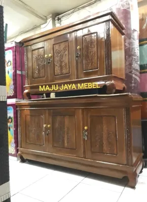 BUFFET RAK TV JATI SERBA GUNA ELEGANT TEBAL KUAT TERMURAH