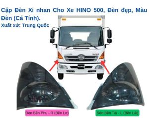 Cặp Đèn Xi Nhan Màu Đen Xe Tải HINO 500 E2 - FC FG FL FC E4... Hàng Đẹp Chất Lượng