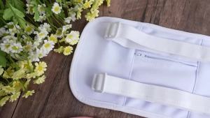 Preboun 3 Pcs Organic Castor Oil Pack Wrap for Kids - Flannel Castor Oil Compress Pads with Adjustable Strap and Pocket