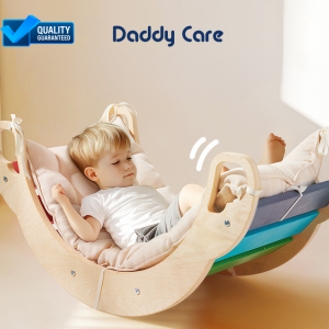Ván thăng bằng cho bé Mideer Rainbow Wooden Climber Đồ chơi montessori