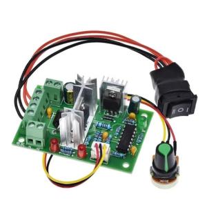 ที่วัดมอเตอร์ความเร็วแรงดันไฟฟ้า120W PWM DC10V-30V ปรับได้ควบคุม DC10V ย้อนกลับ12V 24V 30V