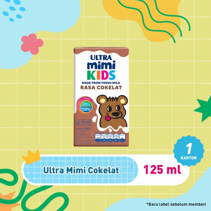Ultra Mimi Susu UHT Cokelat 125ml - Karton (40pcs)