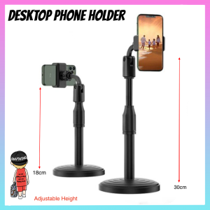 Desktop Phone Holder Desktop Stable Cell Phone Holder Stand for Live Streaming Video Call Round Base For all Smartphone Mobil
