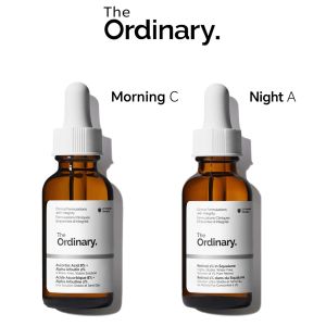 The Ordinary Morning C Night A Set Vitamin C essence + Ascorbic Acid 8% + Alpha Arbutin 2%