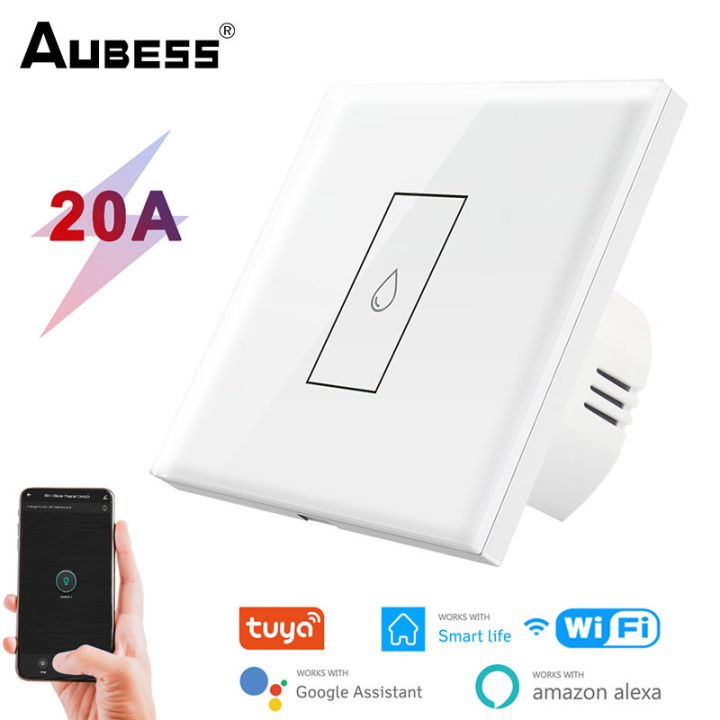 TUYA 20A Smart Switch Water Heater Switch Touch Wall Switch