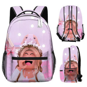 Student Schoolbag Rob Lesi Printed Backpack My World Backpack Cartoon Cartoon Children Backpack