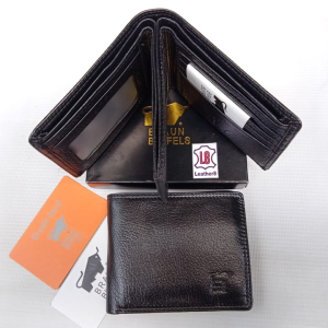 Dompet Kulit Pria 3Dimensi Hitam / Dompet Pria Lipat Multifungsi Murah Keren