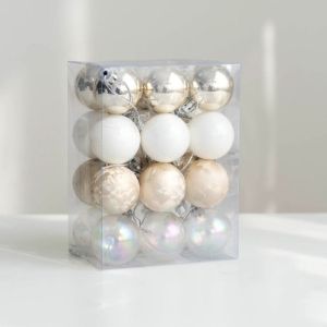 BAGUO Plastics Christmas Tree Balls Shatterproof Colorful Ball Ornament Set Christmas Baubles Big Hanging Pendants Xmas