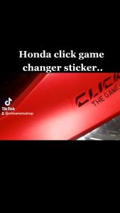 Honda click game changer Vinyl sticker