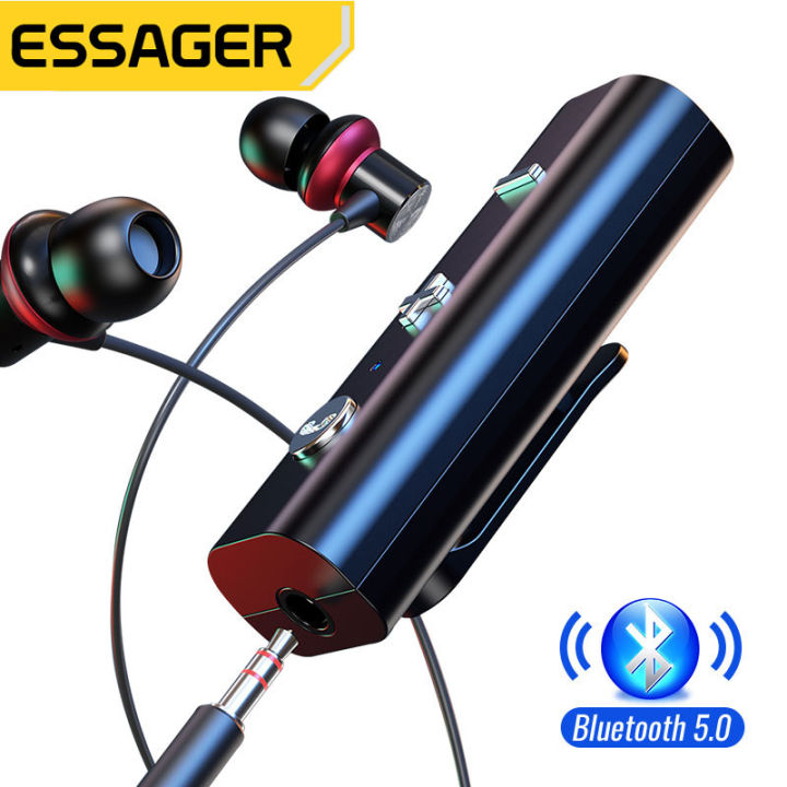 Essager Bluetooth Receiver for Jack Earphone Wireless