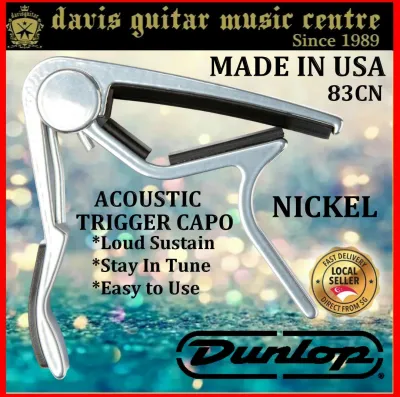 Jim Dunlop Trigger Acoustic Guitar Capo Nickel 83CN Made In USA