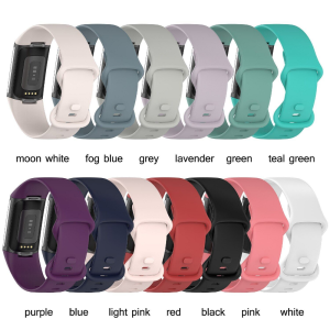 Watch Band For Fitbit Charge 5 Wrist Strap For Fitbit Charge 6 Accessories Replacement Bracelet Soft Silicone Belt Adjust Loop