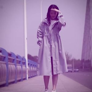 [Free Shipping] XD Raincoat Long Fashion Transparent Double Brim Men Women Thickened Waterproof  Hiking Full Body Jacket Poncho baju hujan wanita motor rain coat women jacket baju hujan poncho maxfly raincoat rain coat Clear women rain coat