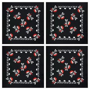 Compact Travel Bandana Skull Print Design Quick Dry Material For Adventure