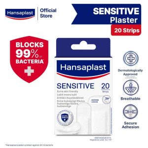 Hansaplast Sensitive XXL Wound Plasters (5 Strips) 8cm X 10cm / Wound Care - Cleanse Protect & Heal (Rawatan Luka)