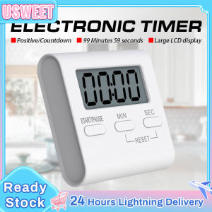 LCD Digital Kitchen Cooking Timer Count Down Digital Timer Study Alarm Magnetic Builtin Speaker Mini Electronic Timer
