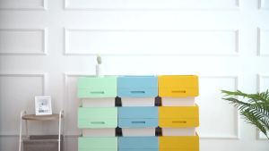 LZD  Front Open Storage  Childrens Toys Side Open Storage  Clothes Storage  Basket Snack Storage  Plastic