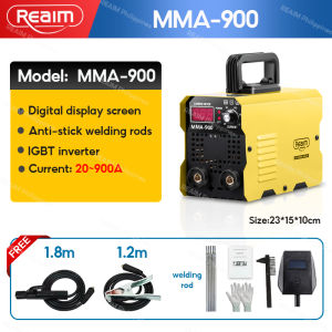 REAIM Welding Machine MMA-900/950/999 Portable IGBT Inverter ARC Welder High Current Heavy Duty Power Tool for Home DIY.