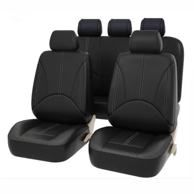 Universal 5 Seater Car Seat Cover Polyester Fabric Front + Rear Seat Cover Seat Cushion Kusyen Kereta 汽车座椅套 Myvi ViVa Kancil Saga Wira Waja Iswara