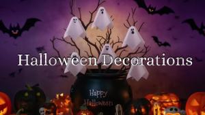 16 Pcs Halloween Hanging Ghosts Ornaments 5.5inch Small Hanging Ghost Tree Ornaments for Halloween Party Home Tree Holiday Decor