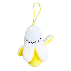 Cute Japanese Style Banana Plush Keychain for Kids and Adults Backpack Pendant Keyring Adorable Bag Charm Accessories