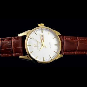 Genuine Ruizhiyuan Simple Digital Large Dial Watch Waterproof Mens Genuine Leather Strap Middle-aged and Elderly Mens Watch Wholesale