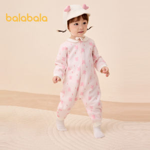Balabala Kids One-Piece Suit Newborn Baby Romper Cotton-Padded 2024 New Cute