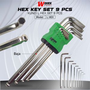 Kunci L HEX 1 Set 9 Pcs HEXAGON