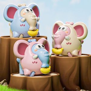 GOOD STUFF Animal Pull Line Elephant Toy Climbing Pulling Rope Car Inertial Sliding Game Learning Crawling Doll Funny Clockwork Toy Training