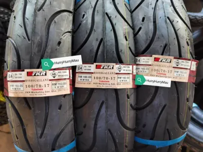 FKR RS880 Gallant 100/70-17 110/70-17 110/80-17 Tubeless Tyre (Tayar Bunga Ular Bunga Michelin Pilot Street) TAHUN 2023 TAYAR BELAKANG LC135 Y15 TAYAR BELAKANG BESOR BUNGA ULOR
