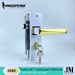 Kunci Pintu Rumah Ukuran Tanggung Prospero Kunci Full Set Lengkap 20cm Black dan White | 2039