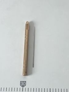 Adjustable copper needle holder with copper handle / Handmade needle / Hand-sewing needle handle tool copper Qianmentong handle