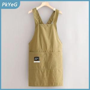 PkYeG Tạp dề nhà bếp khi nấu ăn thoáng khí bền bỉ tạp dề đeo ngang hông cho người lớn chống bám bẩn chất liệu mềm mại trang phục làm việc nhà hàng dùng trong gia đình