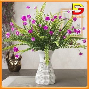 Lọ Hoa Để Bàn Bình Hoa Giả Decor Thắt Nơ Xinh Xắn Trang Trí Bàn Trà Kệ Tủ DC-123