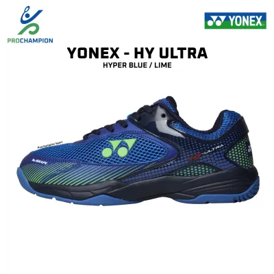 Sepatu Badminton Yonex Tru Cushion HY Ultra Hyper Blue Lime