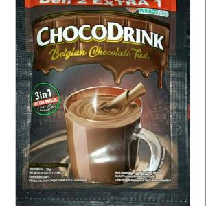 MURAH MINUMAN COKLAT BELGIAN CHOCODRINK 1 RENCENG ISI 10 BUNGKUS X 28 GRAM