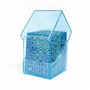 LUMIQLO Acrylic Card Storage Box 100PCS Capacity Transparent Acrylic Card Case Durable Clear Display TCG Deck Box For TCG Cards