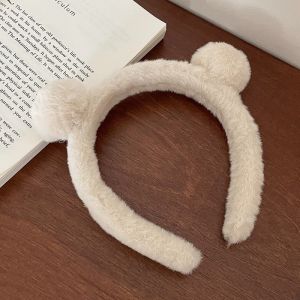 Bando Bulu Kuping Beruang Bear Lucu Anak Wanita Korea Pompom Teddy Bear Aksesoris Rambut HS BDO11
